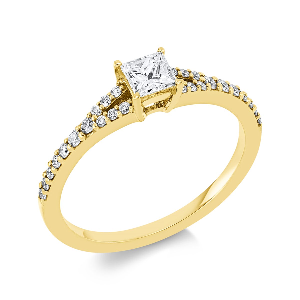 Solitaire mit Besatz Pierścionek - 1FS09