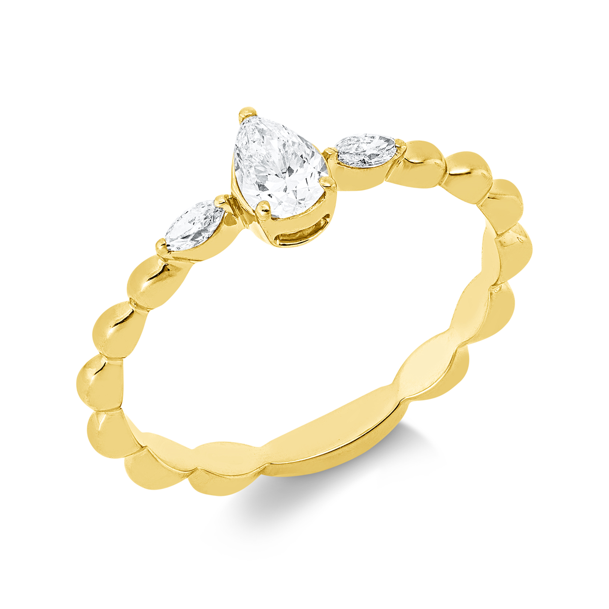 Solitaire mit Besatz Pierścionek - 1IW15