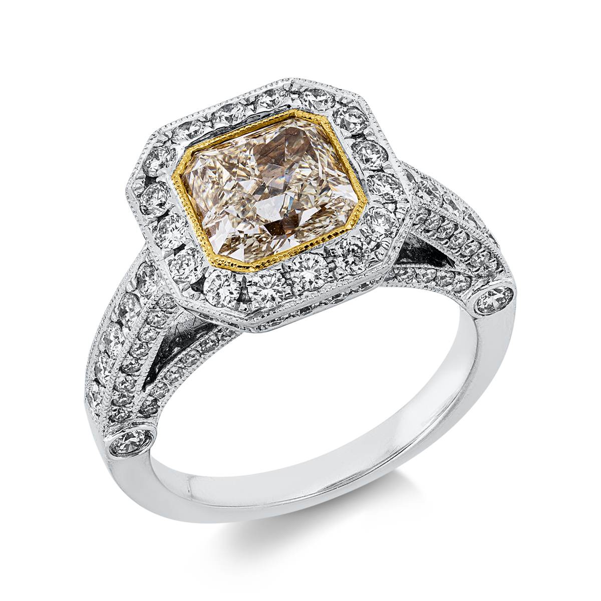 Farbiger Diamant Pierścionek - 1JV36