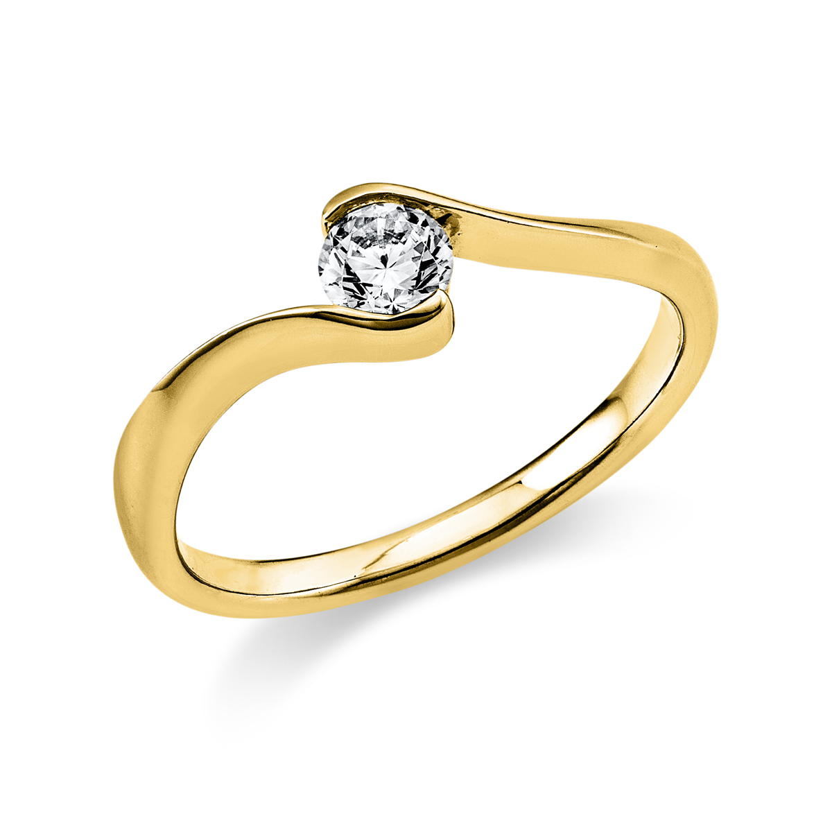 Solitaire Pierścionek - 1J096 - obrazek 3