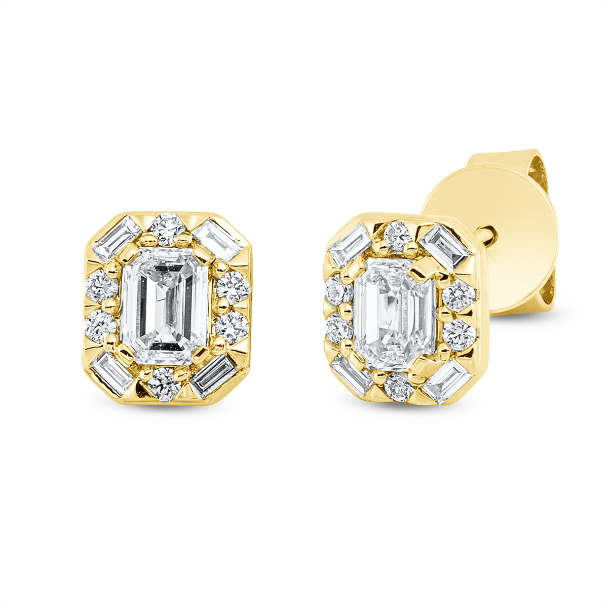 Solitaire mit Besatz Kolczyki - 2R568