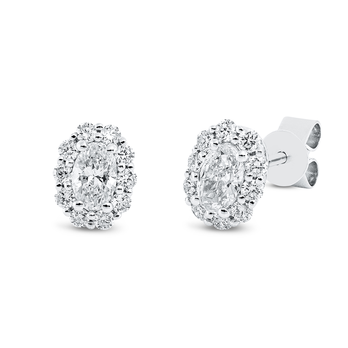 Solitaire mit Besatz Kolczyki - 2R639