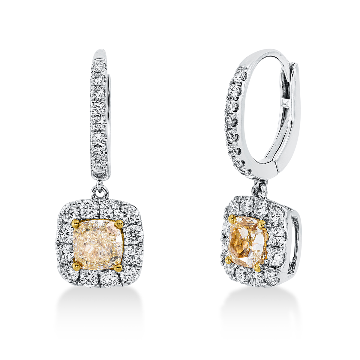 Farbiger Diamant Kolczyki - 2T419-K