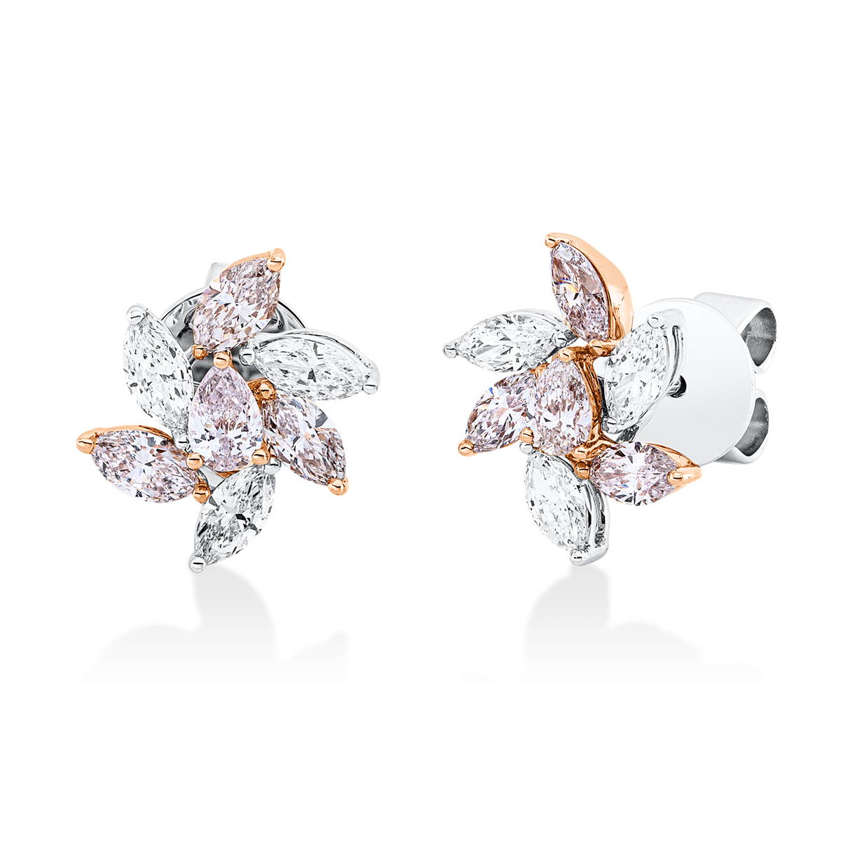 Farbiger Diamant Kolczyki - 2U352