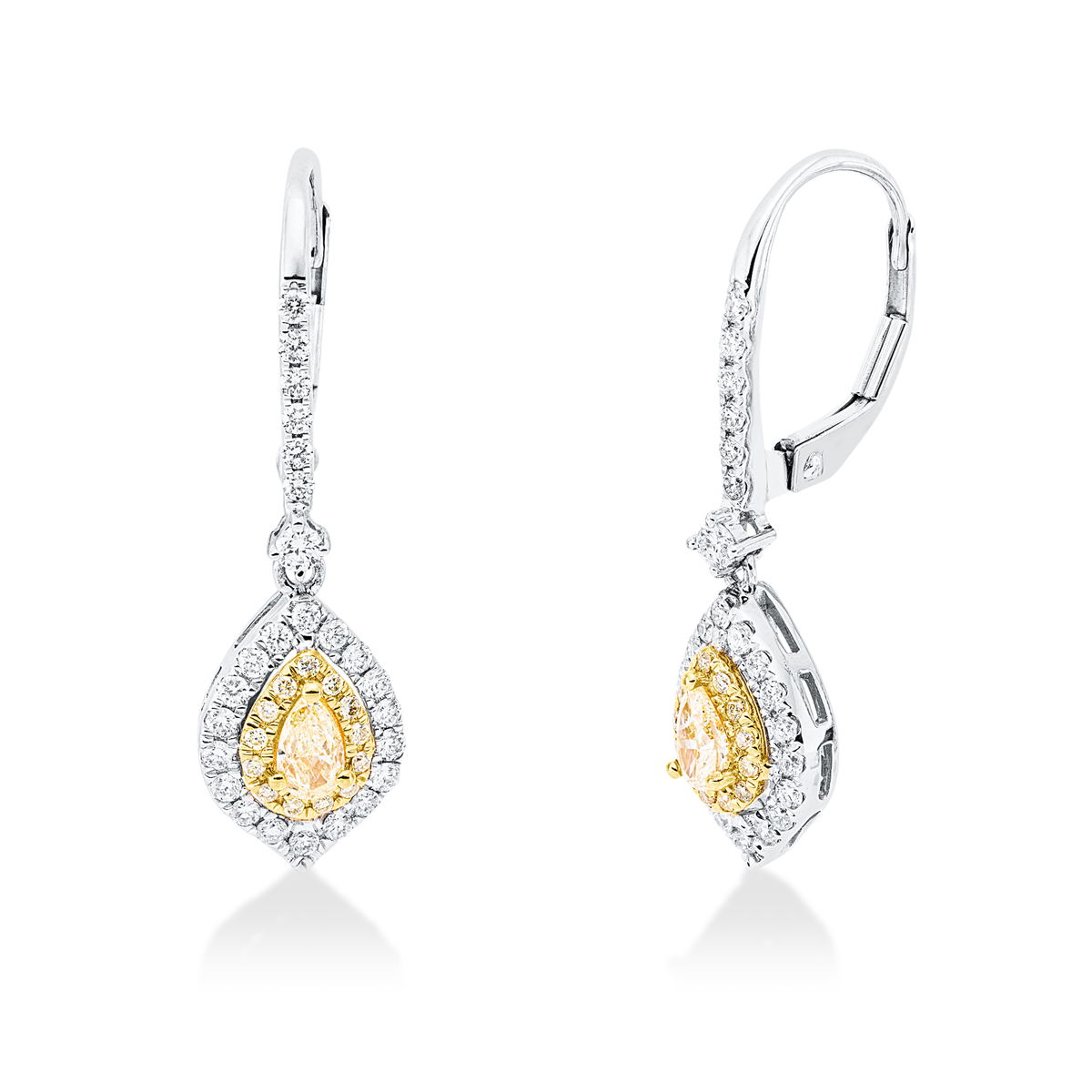 Farbiger Diamant Kolczyki - 2X625