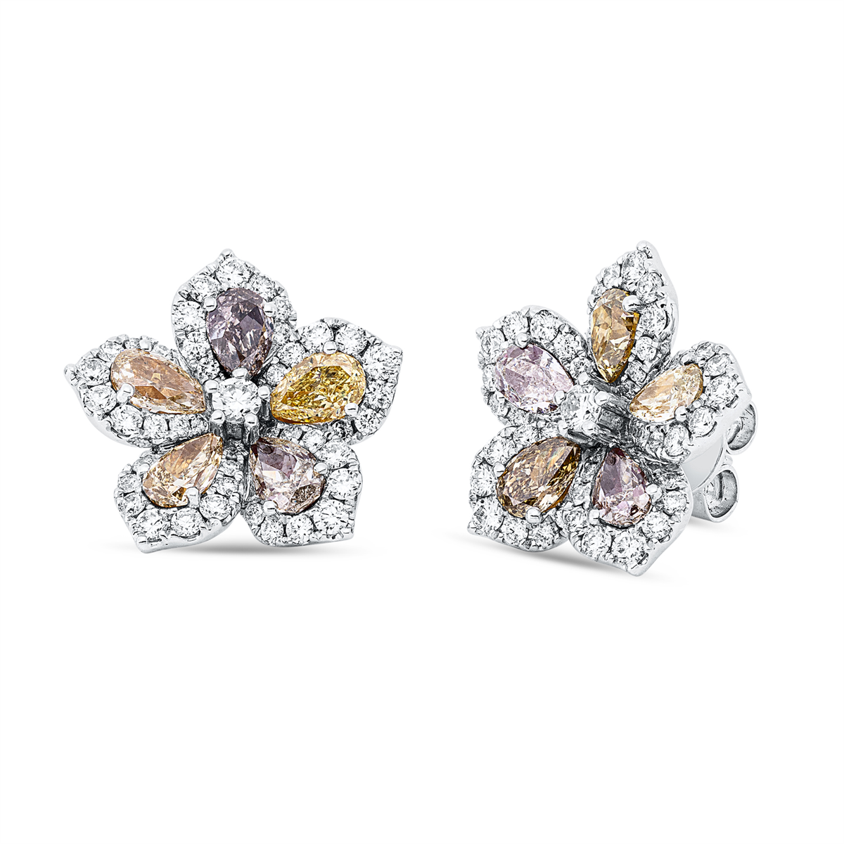 Farbiger Diamant Kolczyki - 2X636