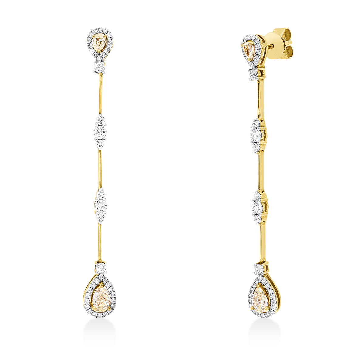 Farbiger Diamant Kolczyki - 2X811