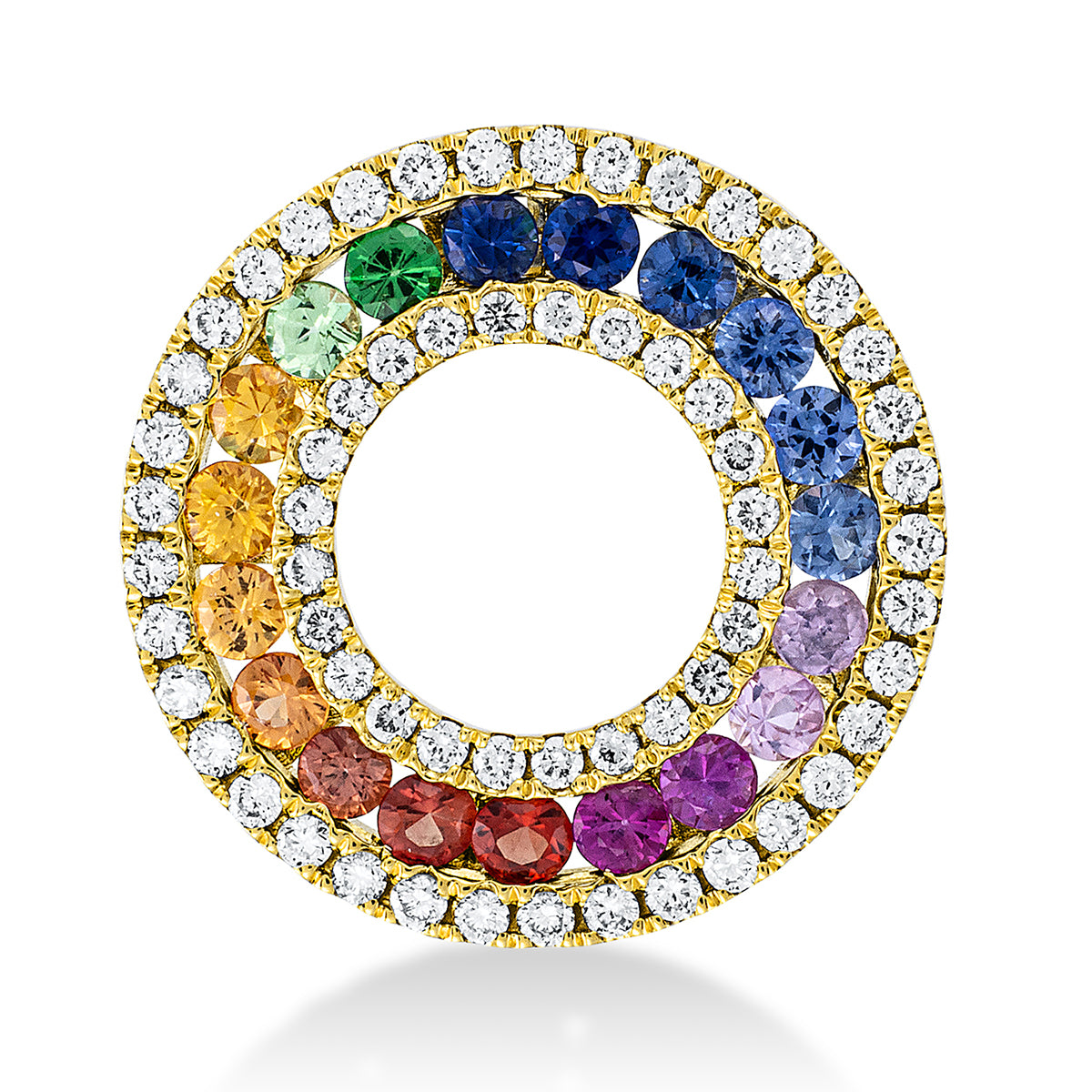 Rainbow & Multicolor Wisiorek - 3G658-K - obrazek 2