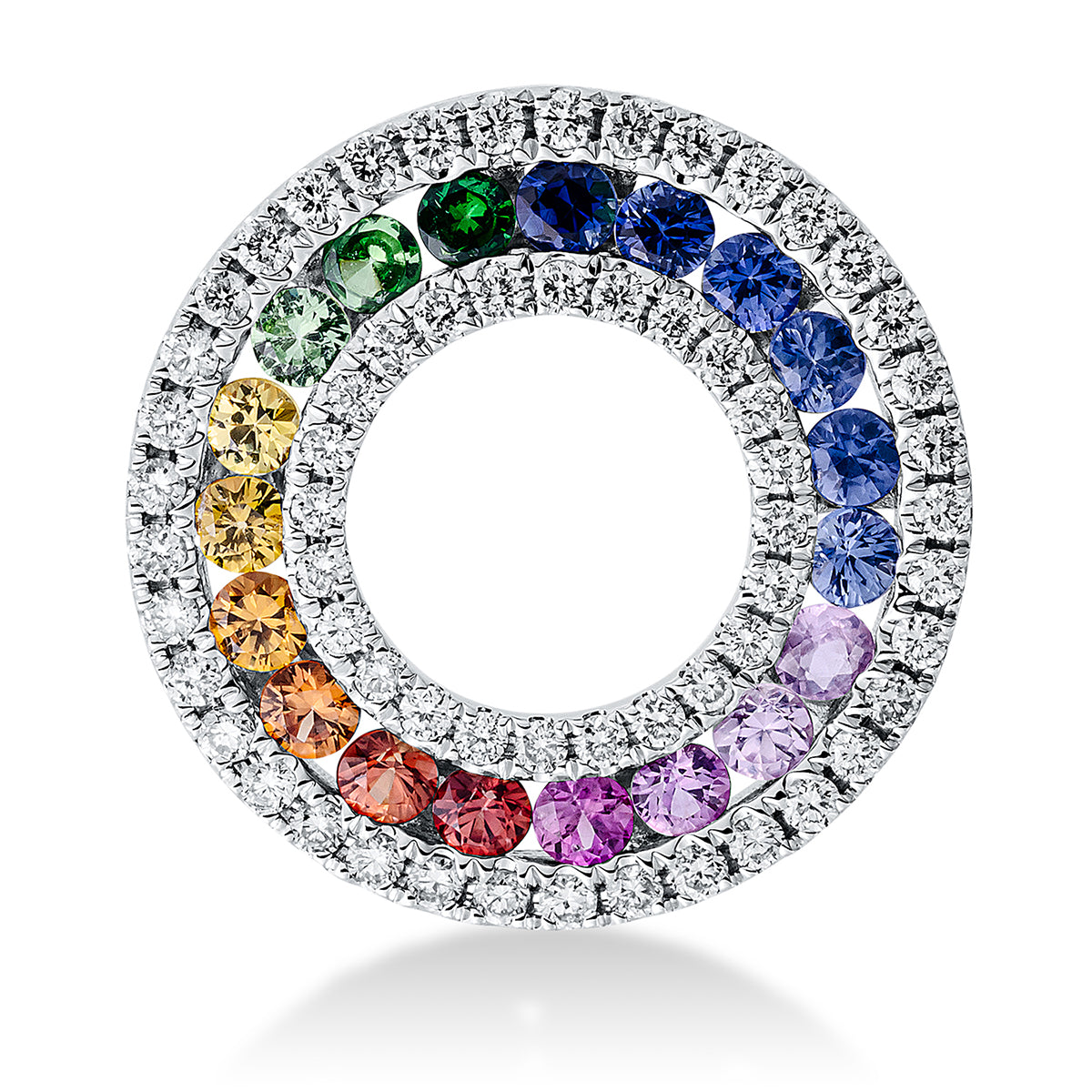 Rainbow & Multicolor Wisiorek - 3G658-K