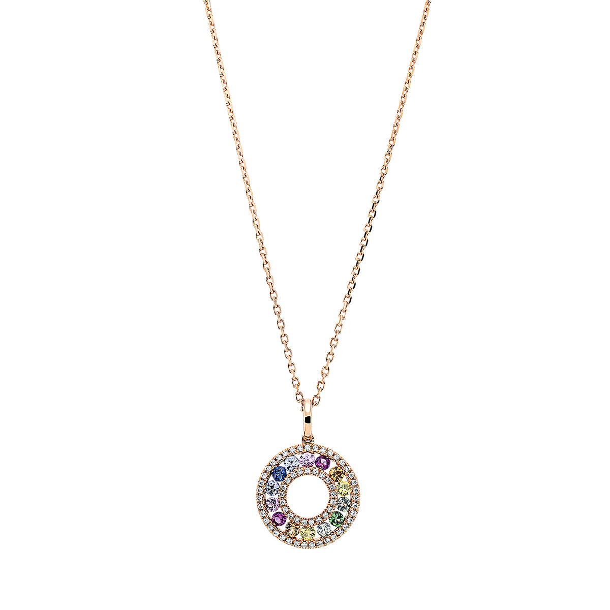 Rainbow & Multicolor Naszyjnik - 4L025-K