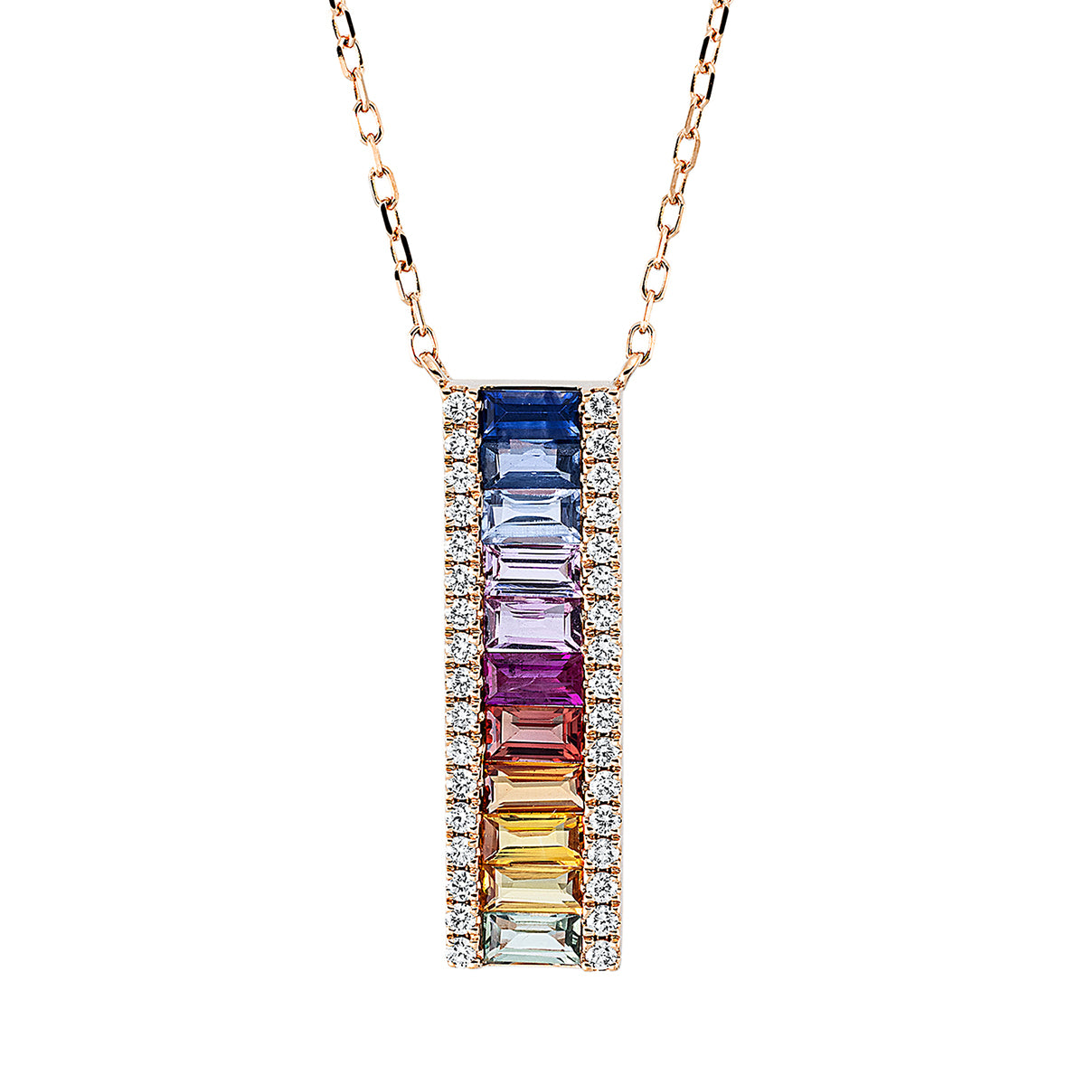 Rainbow & Multicolor Naszyjnik - 4L202-K