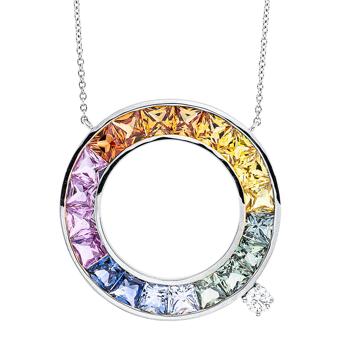 Rainbow & Multicolor Naszyjnik - 4L740-K