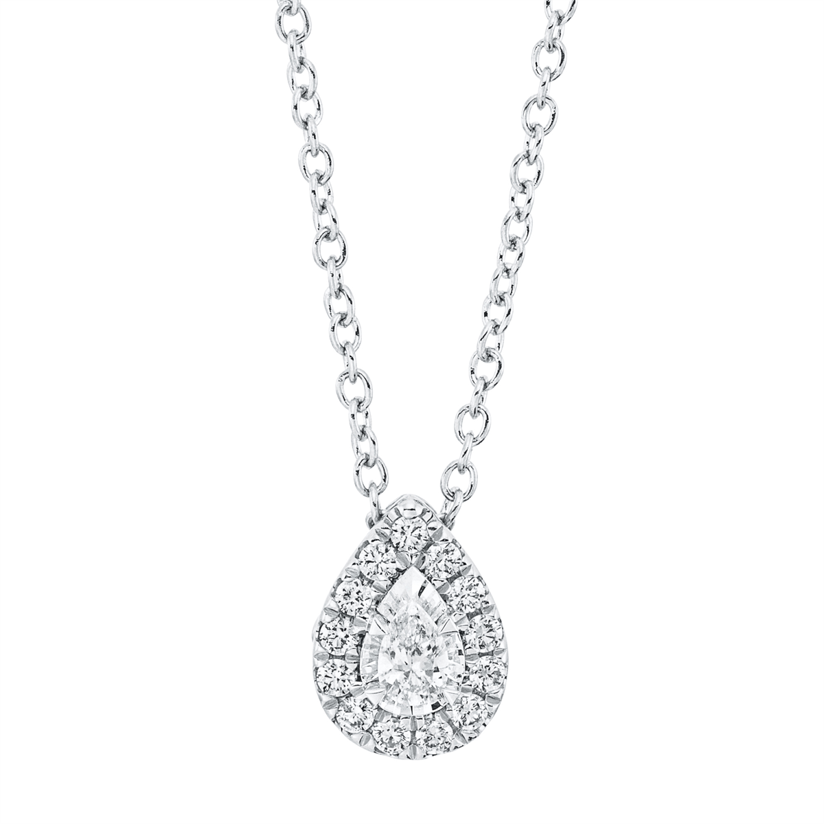Solitaire mit Besatz Naszyjnik - 4M072-K
