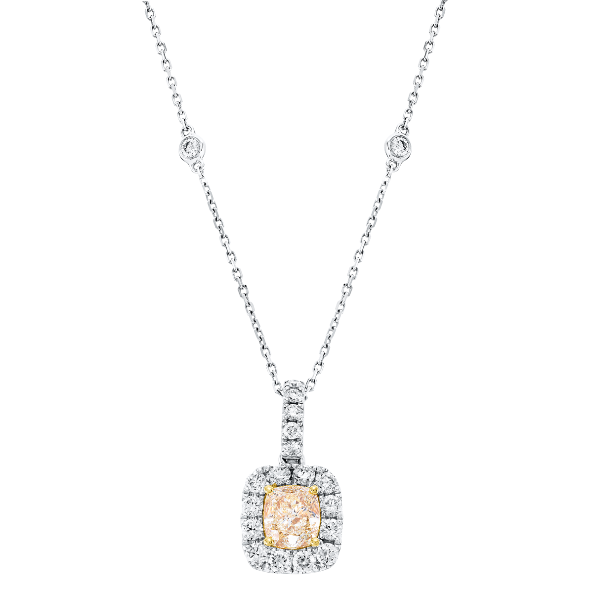 Farbiger Diamant Naszyjnik - 4N328