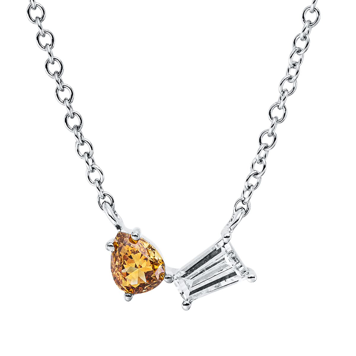 Farbiger Diamant Naszyjnik - 4O170