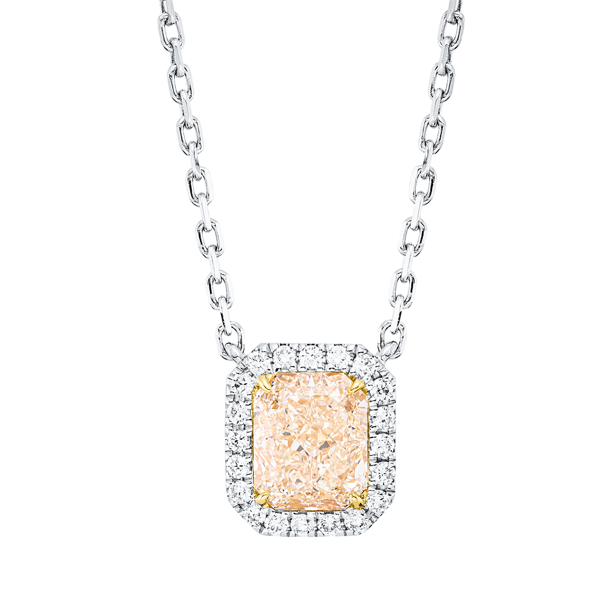 Farbiger Diamant Naszyjnik - 4P203
