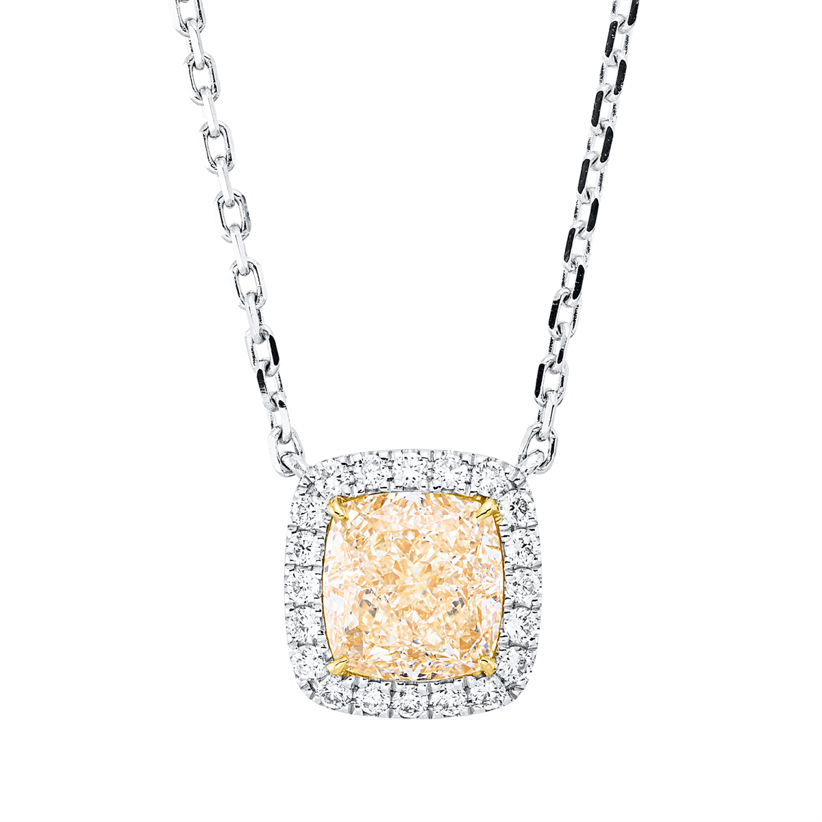 Farbiger Diamant Naszyjnik - 4P204