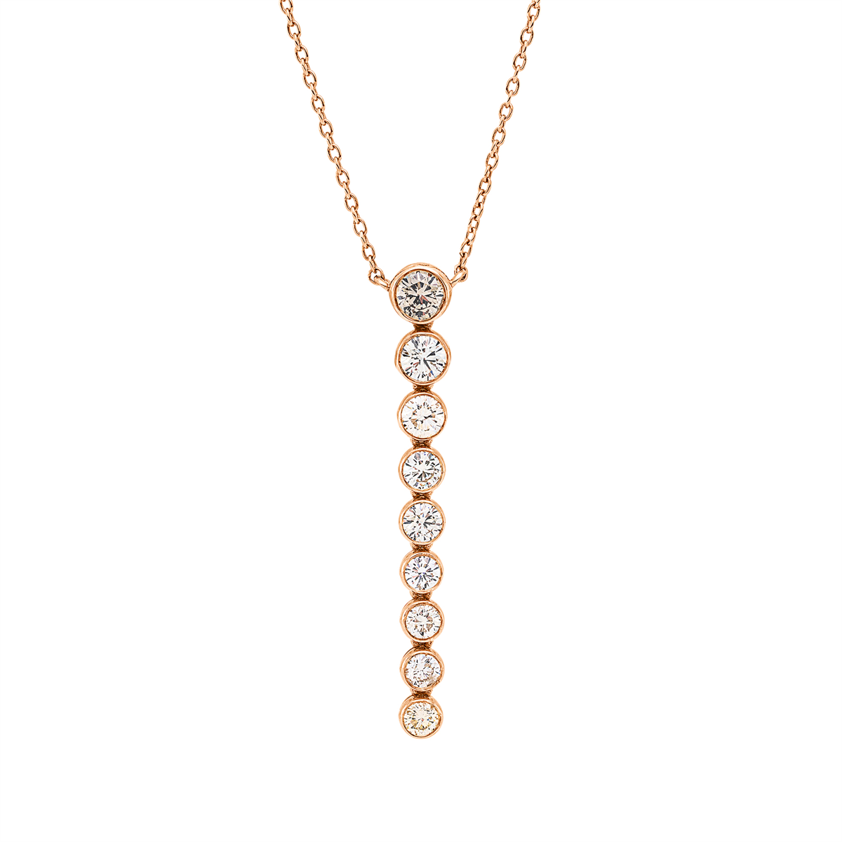 Farbiger Diamant Naszyjnik - 4P952