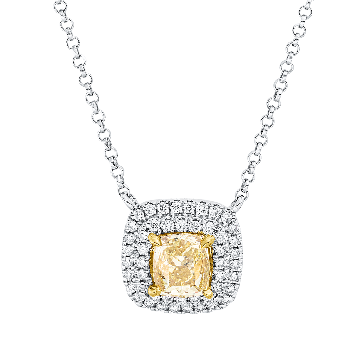 Farbiger Diamant Naszyjnik - 4Q669