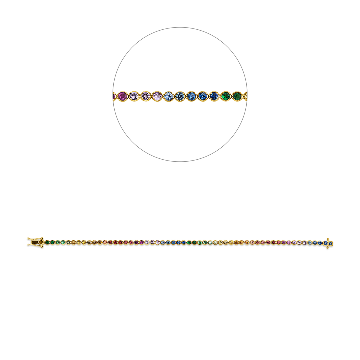 Rainbow & Multicolor Bransoletka - 5C735