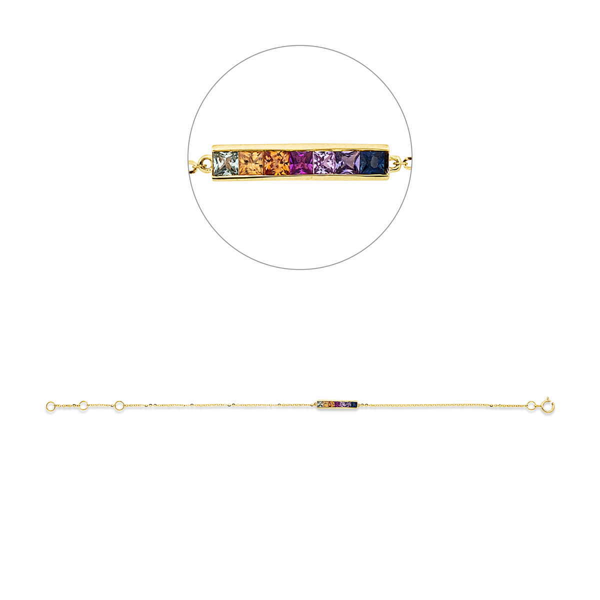 Rainbow & Multicolor Bransoletka - 5E082