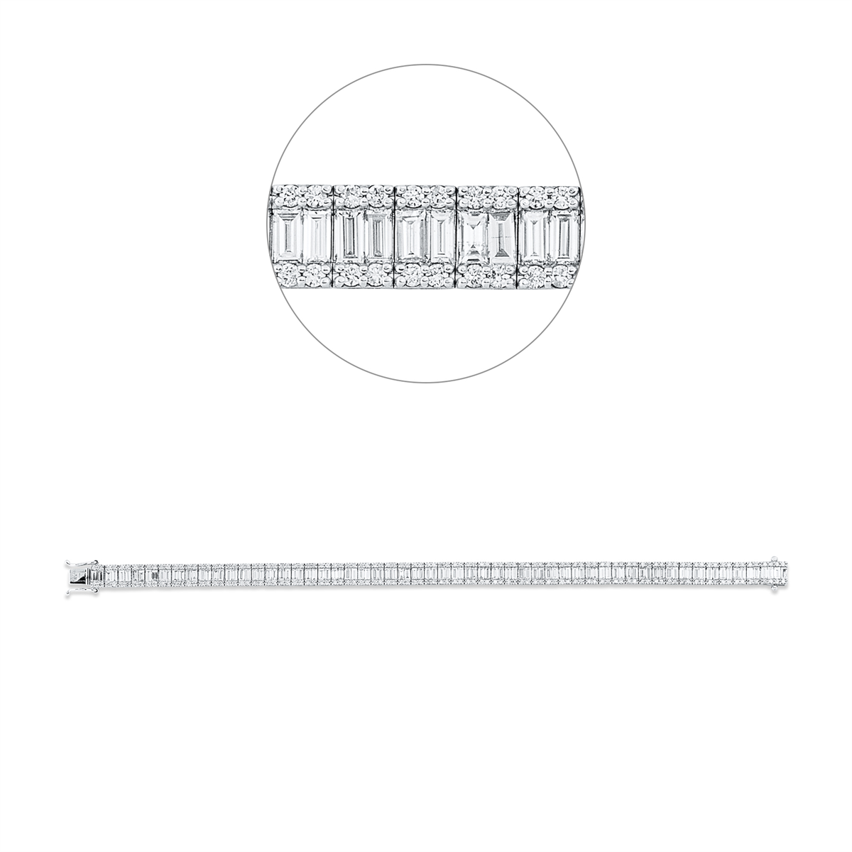 Baguette Illusion Bransoletka - 5G641