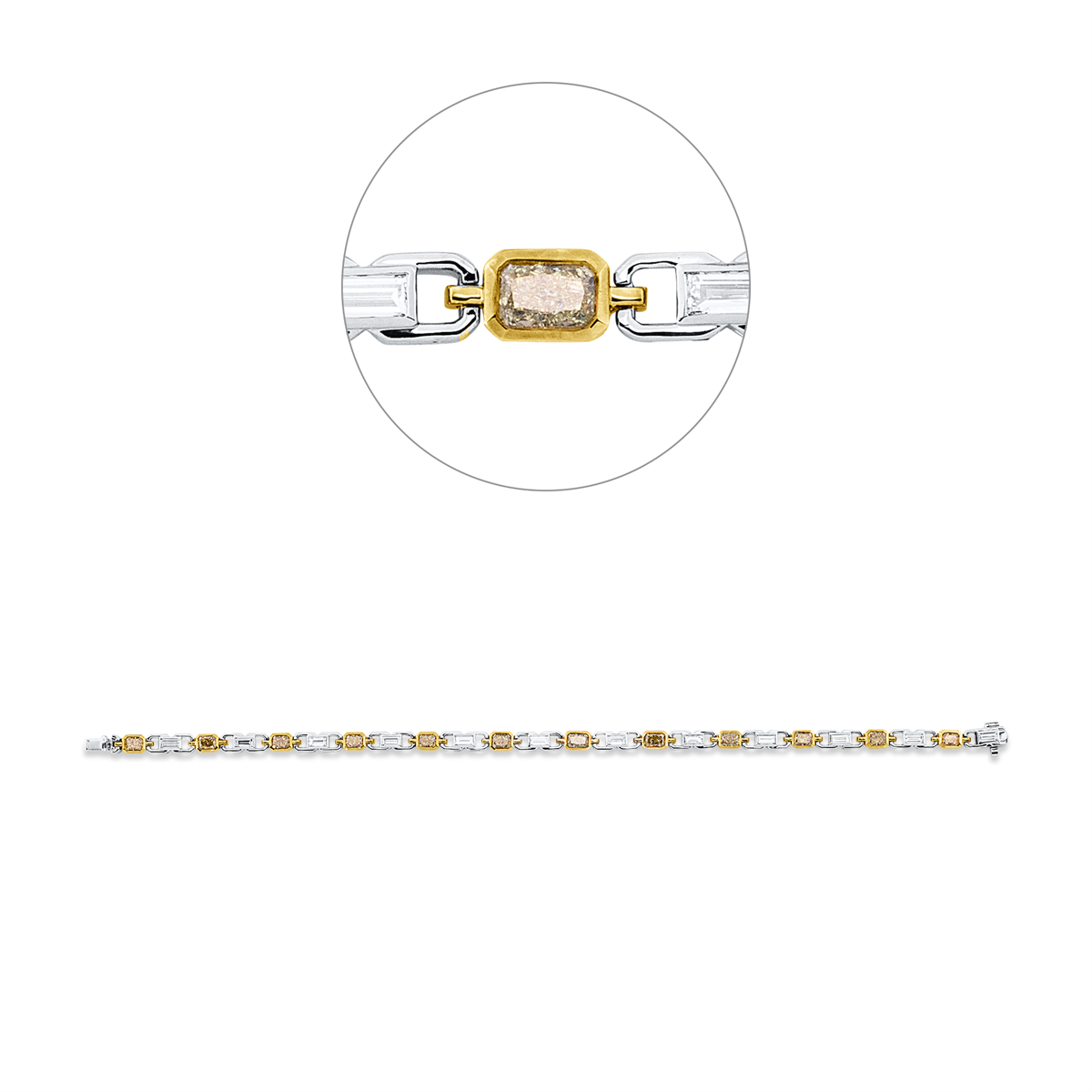 Farbiger Diamant Bransoletka - 5G657