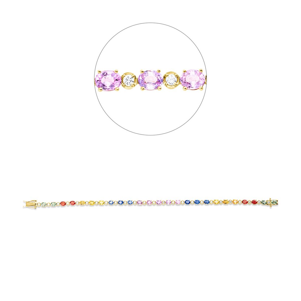 Rainbow & Multicolor Bransoletka - 5G744