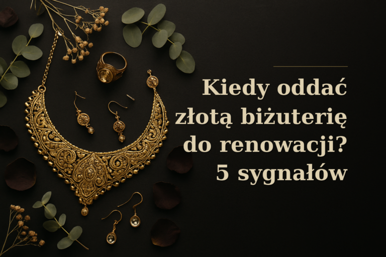 Kiedy oddać złotą biżuterię do renowacji? 5 sygnałów