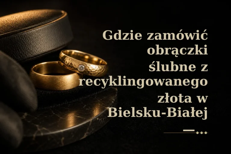 Gdzie zamówić obrączki ślubne z recyklingowanego złota w Bielsku-Białej - certyfikaty, cena i terminy (2026)