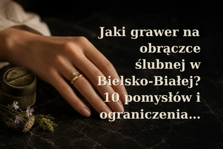 Jaki grawer na obrączce ślubnej w Bielsko‑Białej? 10 pomysłów i ograniczenia (2026)