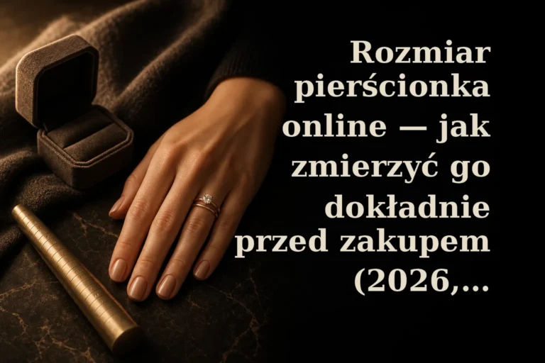 Rozmiar pierścionka online — jak zmierzyć go dokładnie przed zakupem (2026, Bielsko‑Biała)