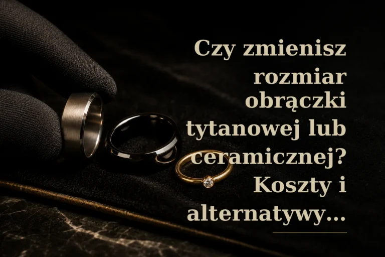 Czy zmienisz rozmiar obrączki tytanowej lub ceramicznej? Koszty i alternatywy (Bielsko-Biała)