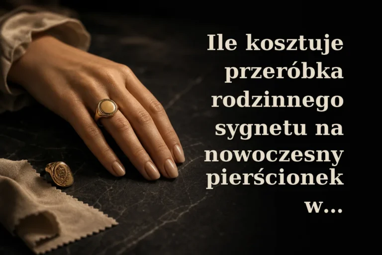 Ile kosztuje przeróbka rodzinnego sygnetu na nowoczesny pierścionek w Bielsku-Białej? Ceny 2026, etapy i bezpieczne rozwiązania