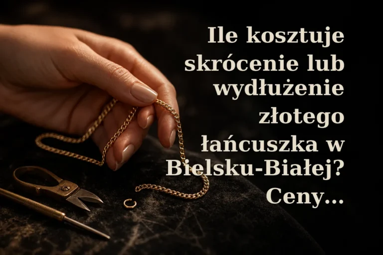 Ile kosztuje skrócenie lub wydłużenie złotego łańcuszka w Bielsku-Białej? Ceny 2026, metody i ryzyka