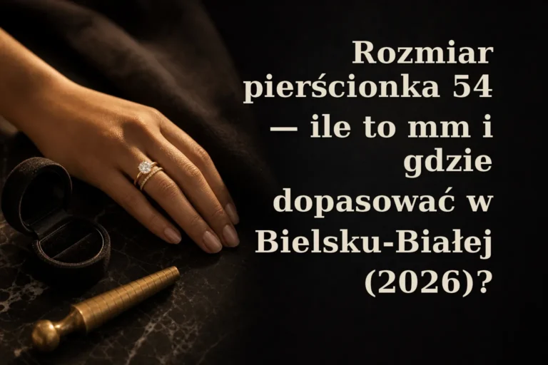 Rozmiar pierścionka 54 - ile to mm i gdzie dopasować w Bielsku-Białej (2026)?