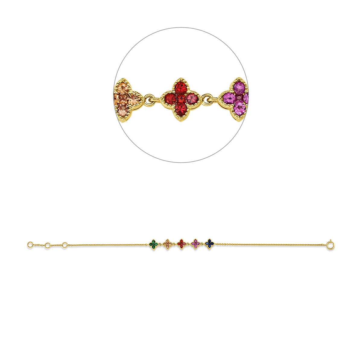 Rainbow & Multicolor Bransoletka - 5G302