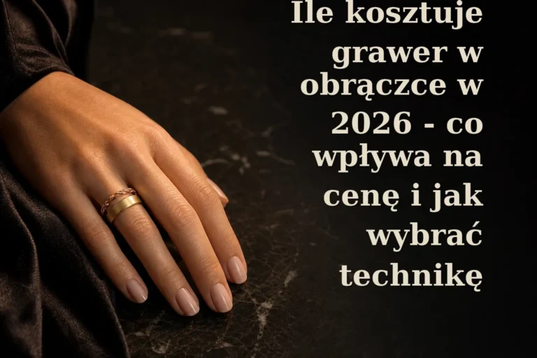 Ile kosztuje grawer w obrączce w 2026 - co wpływa na cenę i jak wybrać technikę