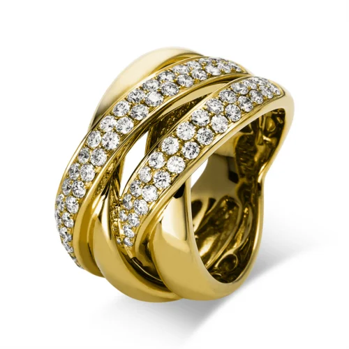 Pavé Pierścionek - 1O802
