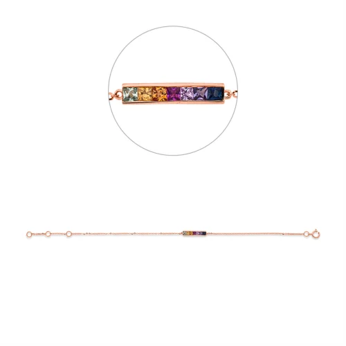 Rainbow & Multicolor Bransoletka - 5E082