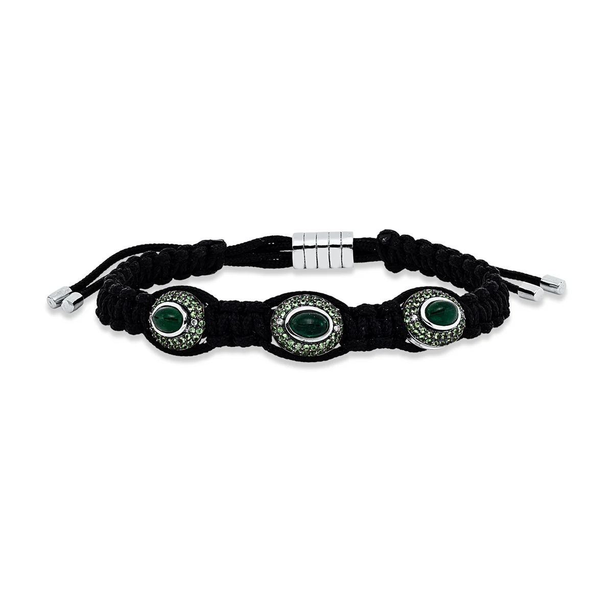 Leder- & Stoffband Bransoletka - 5G193