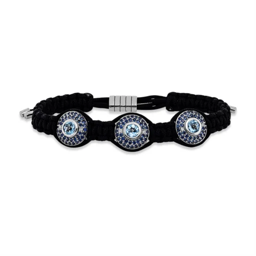 Leder- & Stoffband Bransoletka - 5G195