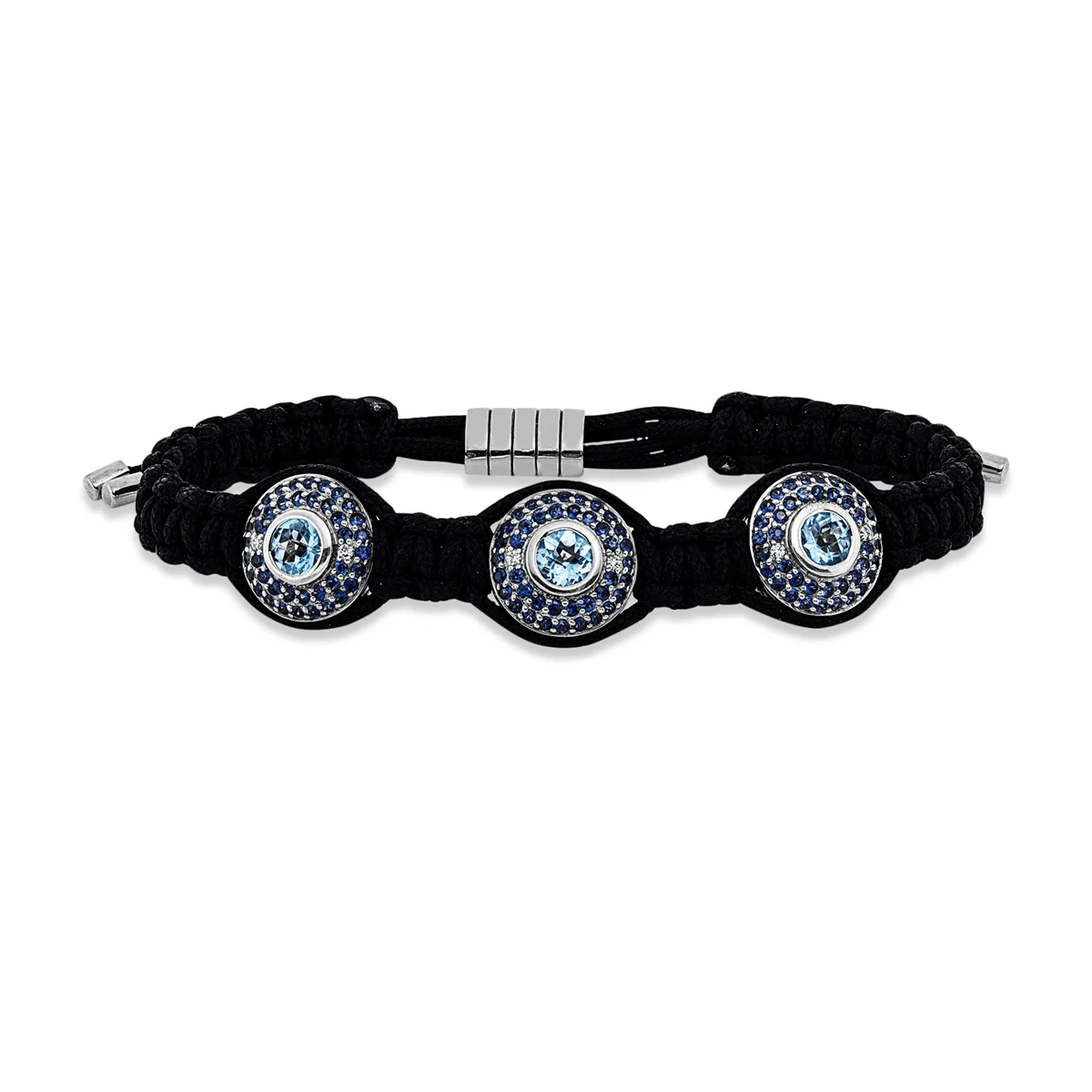 Leder- & Stoffband Bransoletka - 5G195
