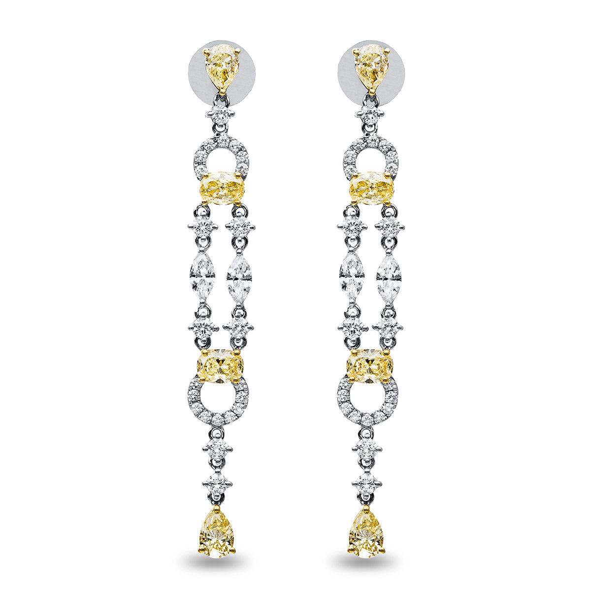 Farbiger Diamant Kolczyki - 2C604