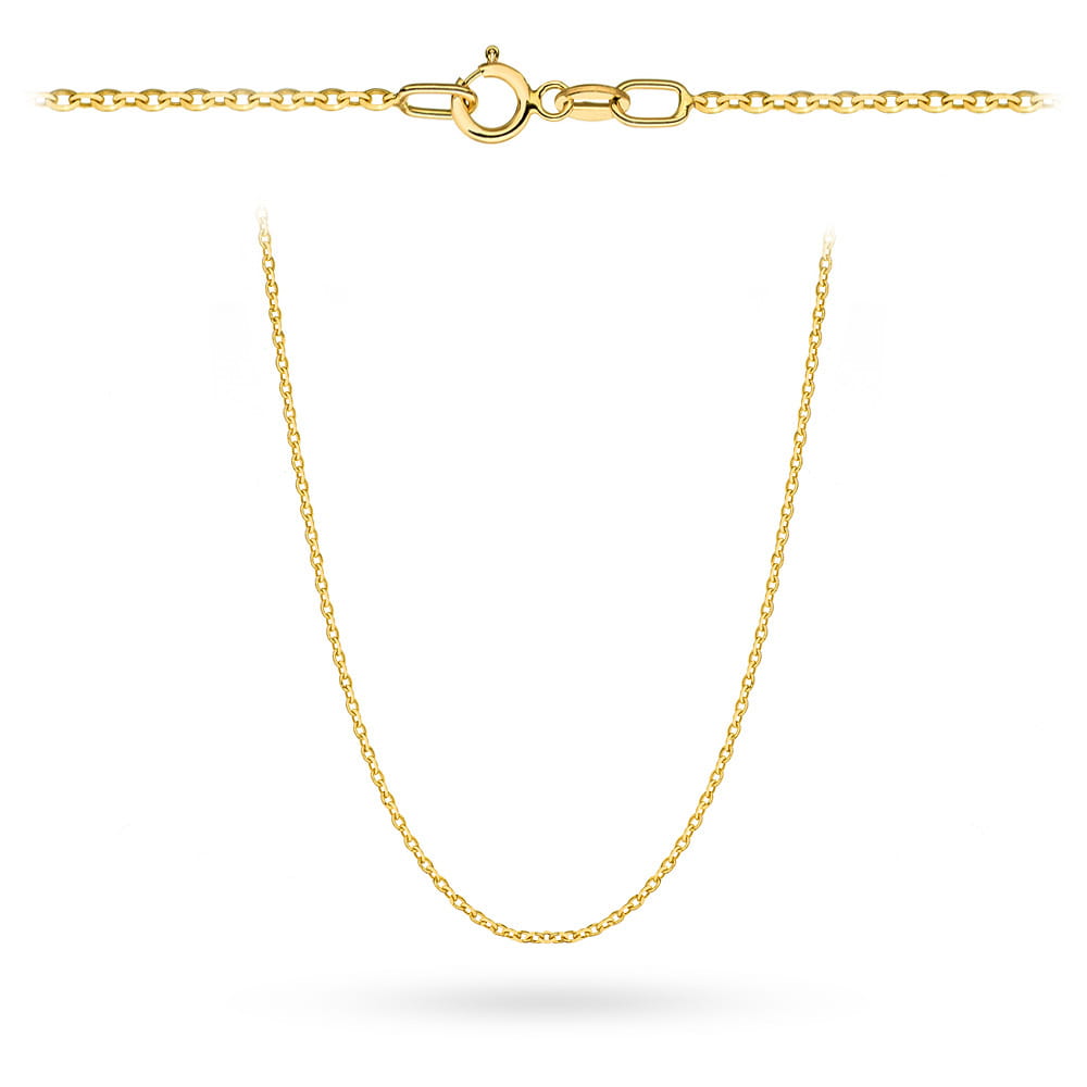 Łańcuszek złoty - splot rolo diamentowany 50 cm pr. 375